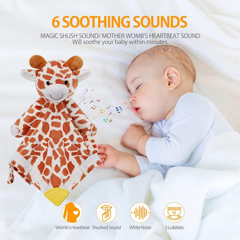 BEREST Baby Lovey Sound Sleep Soother, Rechargeable White Noise and Lullaby Heartbeat Infant Sleeping Aid with Cry Sensor at Nap Time Routine, Boys & Girls Gift Portable Plush Toddler Snuggle Toy - Image 2